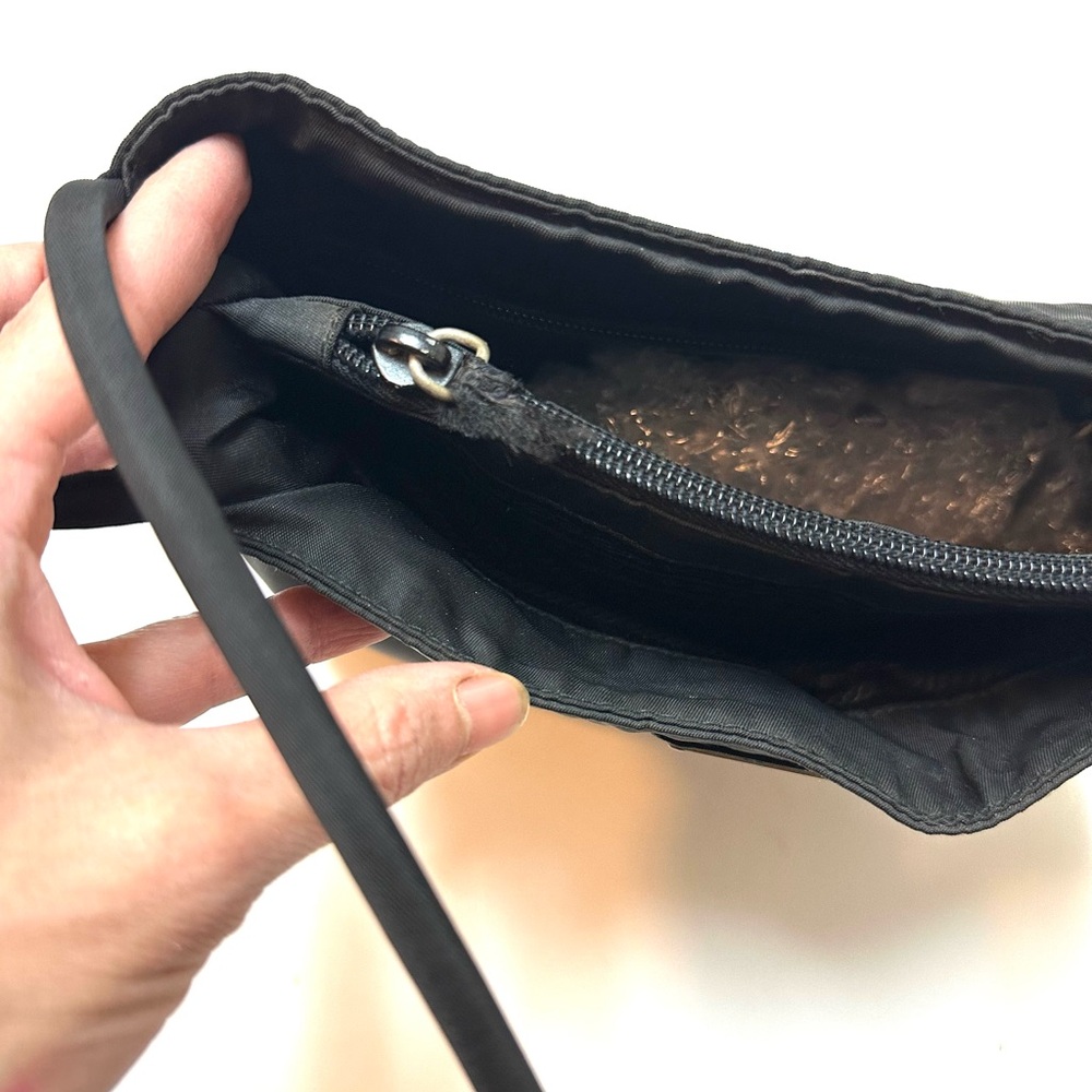 Prada Black Nylon Tote with Triangle Logo - Picture 5 of 7